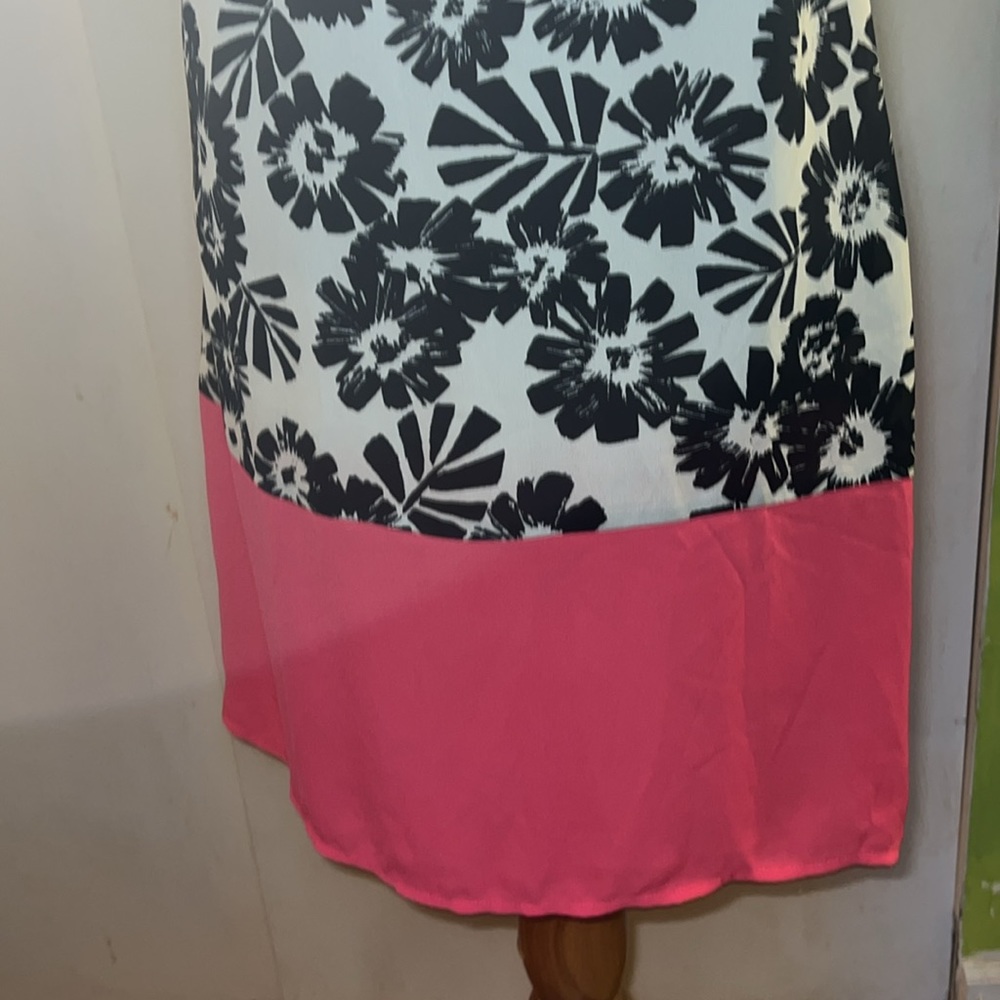 Big Strike USA New With Tags Large black/white/red floral sleeveless dress - Picture 6 of 14